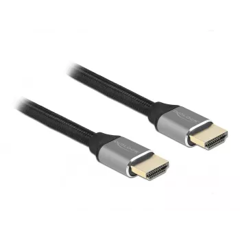 Cabo HDMI Ultra High Speed DELOCK - macho A / macho A - 48 Gbps 8K 60 Hz - 3 m - cinzento
