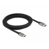 Cabo HDMI Ultra High Speed DELOCK - macho A / macho A - 48 Gbps 8K 60 Hz - 3 m - cinzento