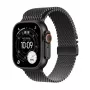 APPLE Watch Ultra 3 GPS + Cellular 49 mm caixa de titânio preta com Titanium Milanese Loop preto Small