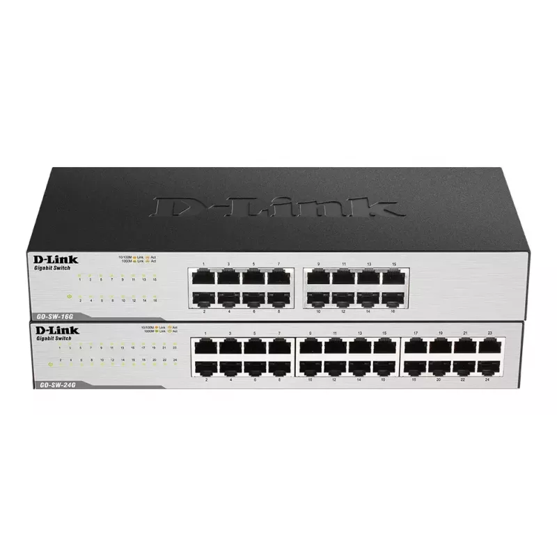 D-Link GO-SW-24G switch não gerido L2 Gigabit Ethernet (10/100/1000) 1U preto