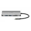 D-Link hub USB-C 8 em 1 com HDMI/Ethernet/leitor de cartões/Power Delivery