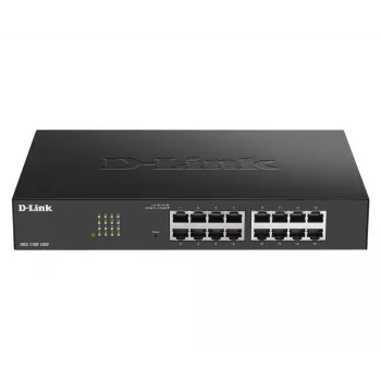 D-Link DGS-1100-16V2 switch gerido L2 Gigabit Ethernet (10/100/1000) preto