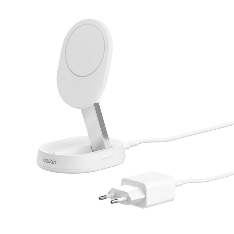 BELKIN base de carregamento sem fios – Boostcharge Pro – Qi2 15W – branco