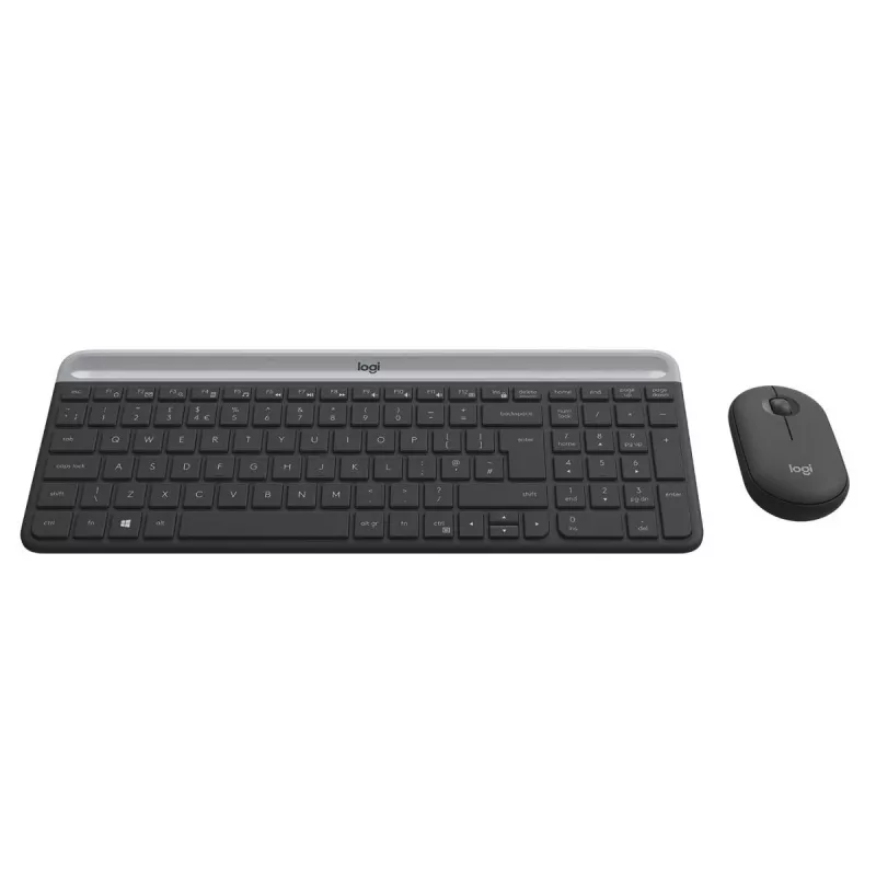 LOGITECH conjunto de teclado e rato sem fios finos MK470 - grafite - AZERTY belga