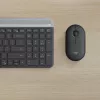 LOGITECH conjunto de teclado e rato sem fios finos MK470 - grafite - AZERTY belga