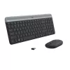 LOGITECH conjunto de teclado e rato sem fios finos MK470 - grafite - AZERTY belga