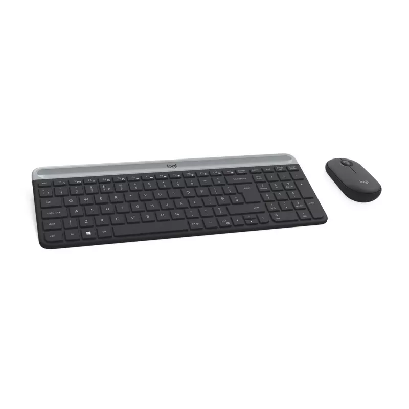 LOGITECH conjunto de teclado e rato sem fios finos MK470 - grafite - AZERTY belga