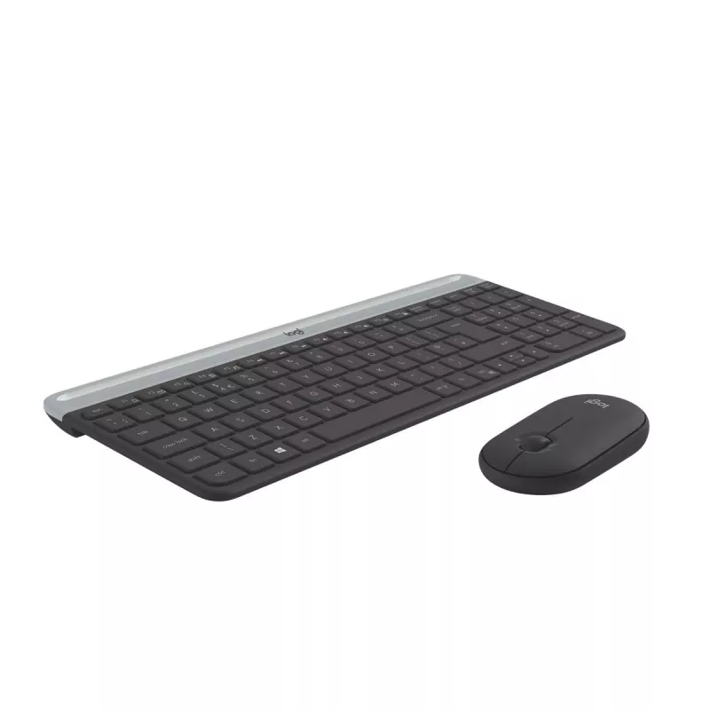 LOGITECH conjunto de teclado e rato sem fios finos MK470 - grafite - AZERTY belga