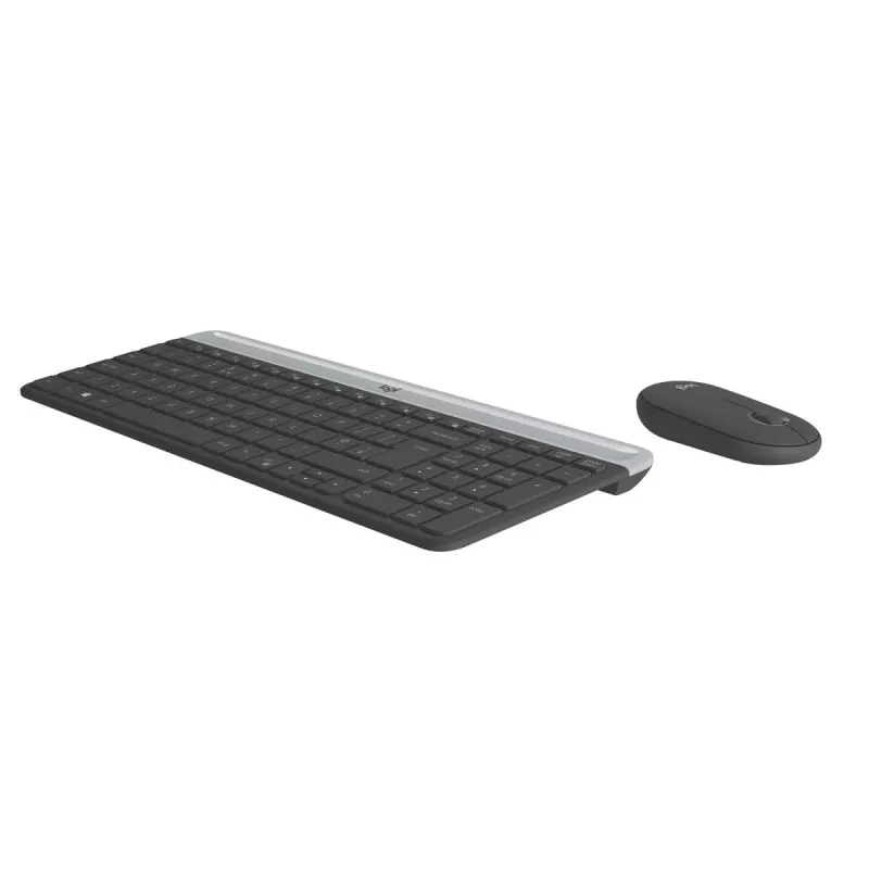 LOGITECH conjunto de teclado e rato sem fios finos MK470 - grafite - AZERTY belga