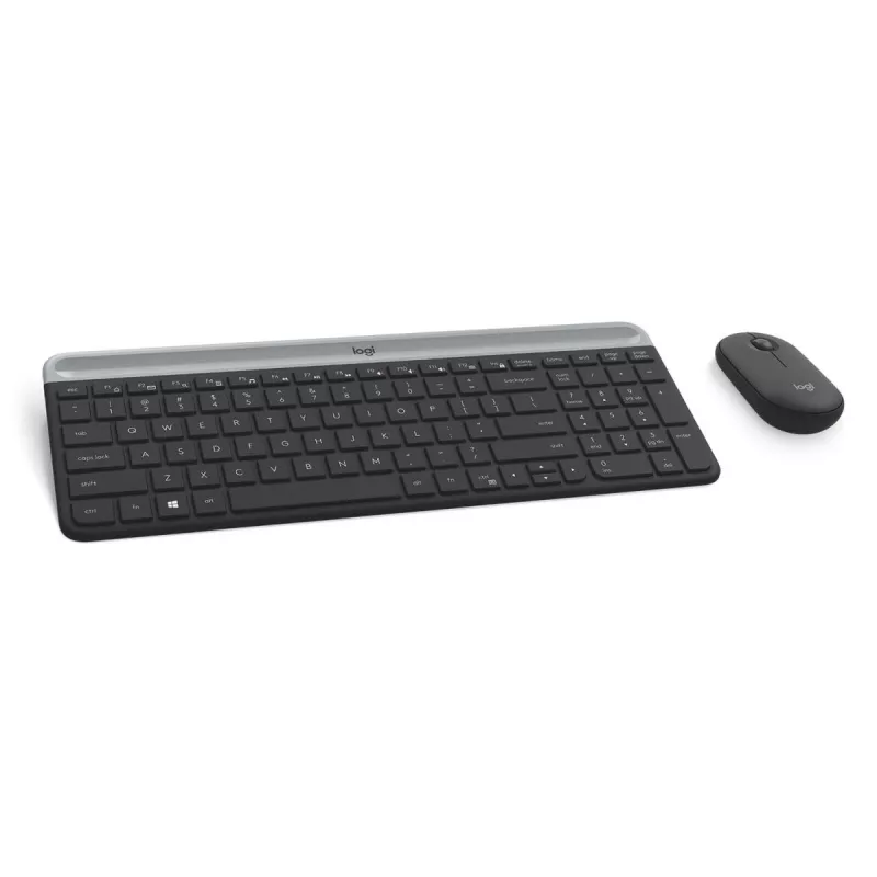 LOGITECH conjunto de teclado e rato sem fios finos MK470 - grafite - AZERTY belga