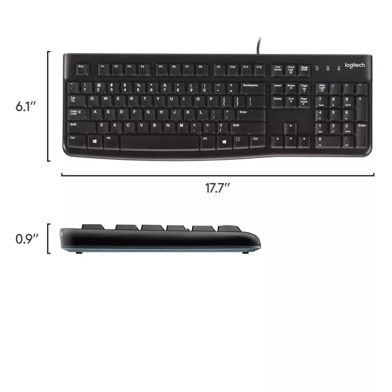 LOGITECH teclado K120 - Azerty belga
