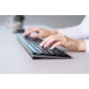 CHERRY KW 9100 SLIM teclado universal RF sem fios + Bluetooth QWERTY inglês preto