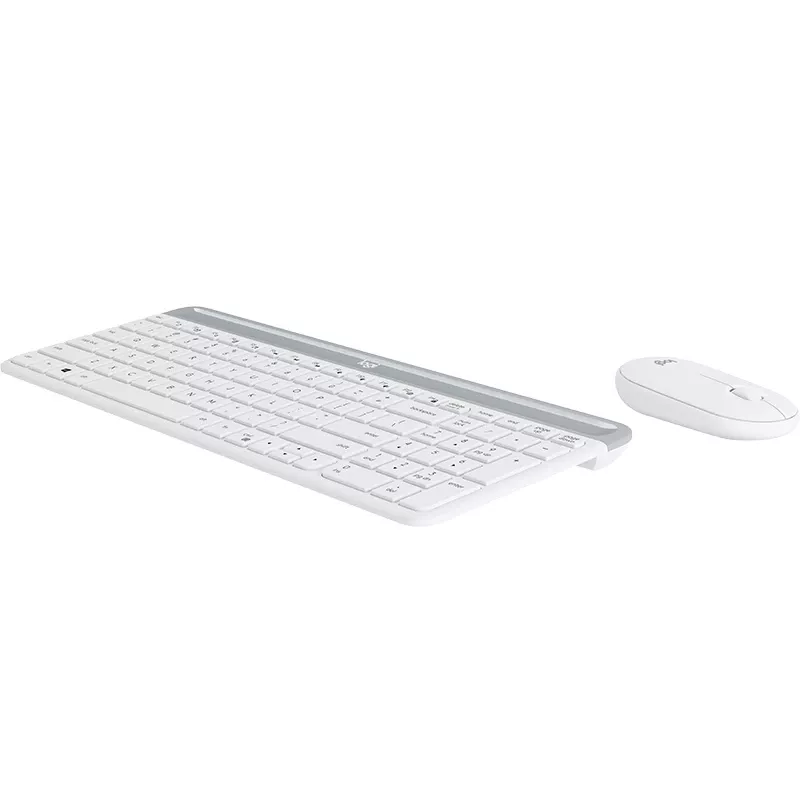 Conjunto de teclado e rato sem fios LOGITECH Slim Mk470 - Offwhite - Qwertz Ge