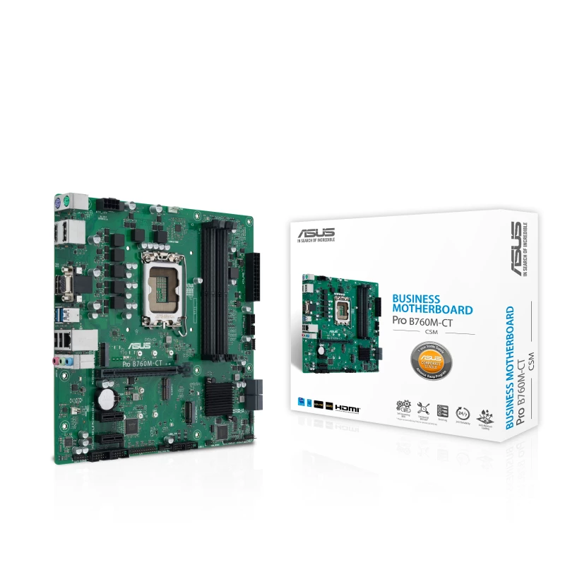Placa-mãe ASUS PRO B760M-CT-CSM Intel B760 LGA 1700 micro ATX