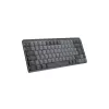 Teclado sem fios iluminado minimalista LOGITECH Mx Mechanical Mini - Graphite Tactile Quiet Qwertz Suisse