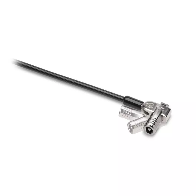 Cadeado para portátil Kensington NanoSaver Keyed Dual Head, 1,8 m, Kensington, chave, aço carbono, preto, aço inoxidável