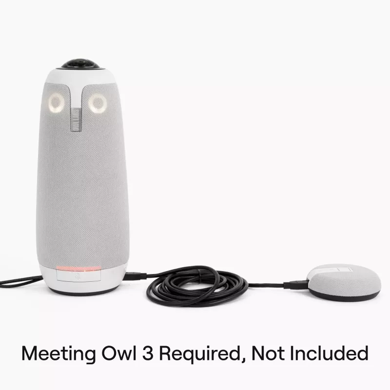 Microfone de conferência Owl Labs Expansion Mic EXM100-1000 Cardioide com fios