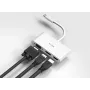 Adaptador D-Link 3-em-1 USB-C para HDMI/VGA/DisplayPort, com fios, USB 3.2 Gen 1 (3.1 Gen 1) Type-C, branco, CE, FCC, IC, RCM, DC, 0,04 A