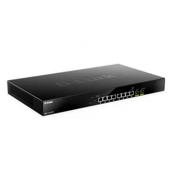 Switch gerido inteligente D-Link 10 portas Multi-Gigabit PoE+, Gerido, L2, 2.5G Ethernet (100/1000/2500), Power over Ethernet (PoE), Montagem em rack, 1U