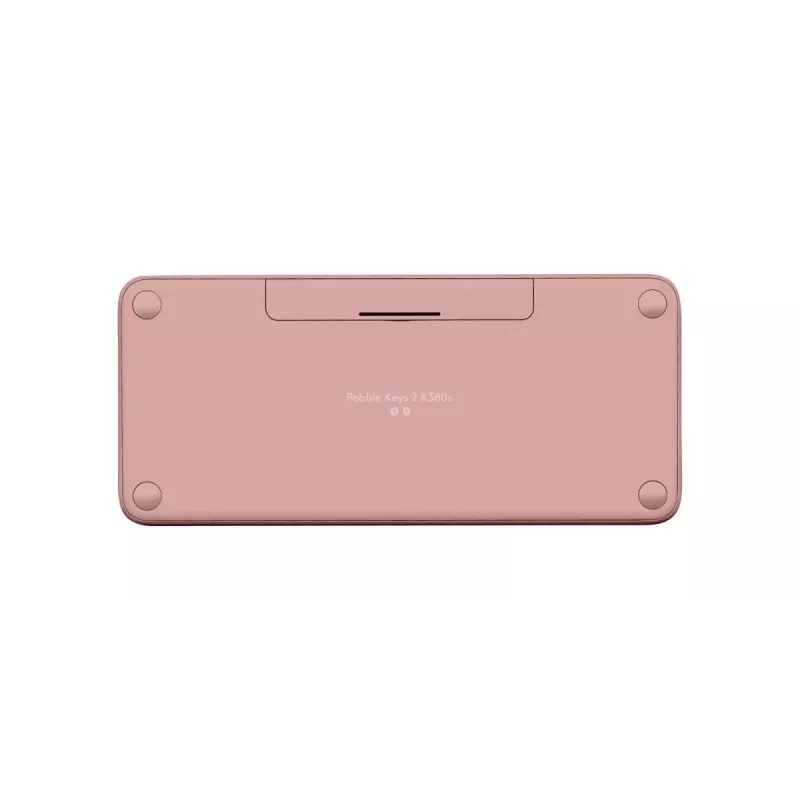 LOGITECH Pebble Keys 2 K380s - Teclado Bluetooth compacto - Tonal Rose - Qwerty Int