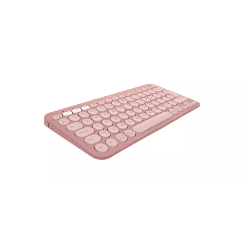 LOGITECH Pebble Keys 2 K380s - Teclado Bluetooth compacto - Tonal Rose - Qwerty Int