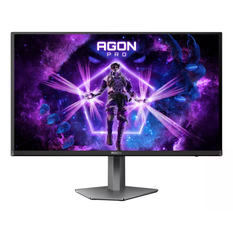 AOC AGON PRO AG276QZD2 Monitor de computador 67,3 cm (26,5 polegadas) 2560 x 1440 píxeis Quad HD QD-OLED preto, cinzento