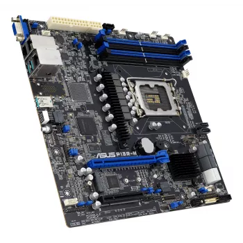 Placa-mãe ASUS P13R-M Intel C262 LGA 1700 micro ATX, DDR5, 4 DIMM, 128GB, 8x SATA III, 1x M.2, 2x LAN