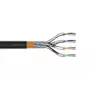 DIGITUS Cabo de instalação exterior - Cat 7 - S/FTP - AWG 23/1 - 1000 m - preto