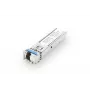 DIGITUS Módulo SFP BiDi WDM de 1,25 Gbit/s, até 20 km com suporte DDM, monomodo, ficha LC simplex 1000Base-LX, Tx1310nm/Rx1550nm