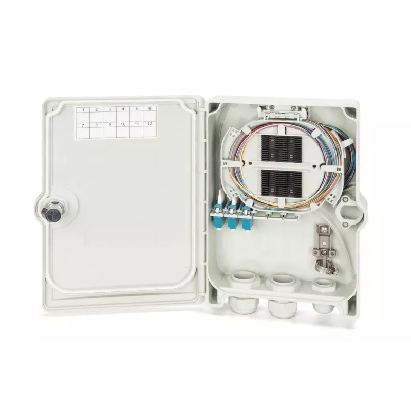 Digitus Caixa de distribuição FTTH/FTTB pré-montada OS2 12 fibras LC/PC