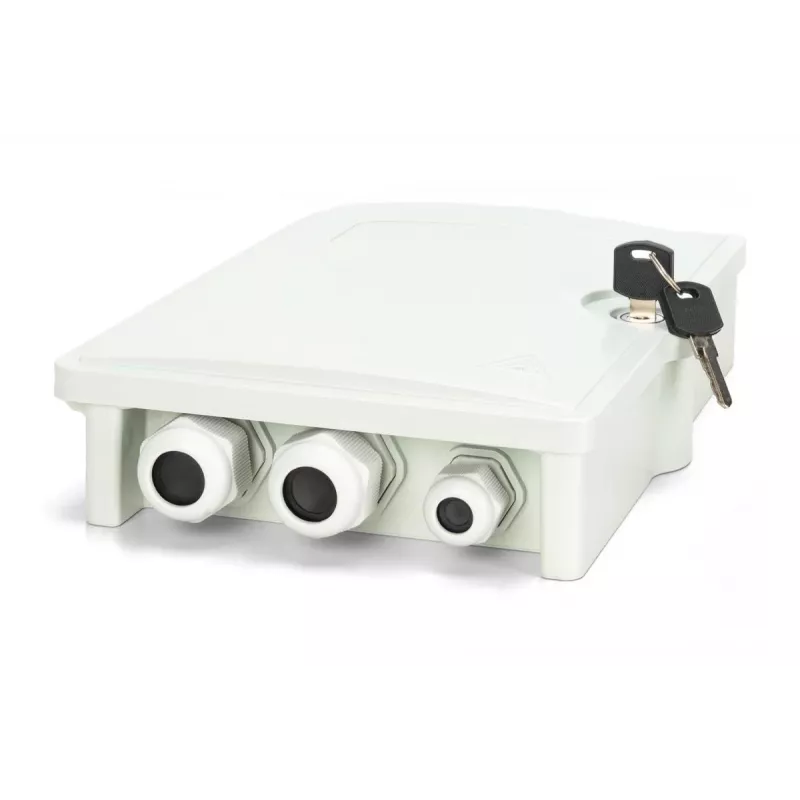 DIGITUS Caixa de distribuição FTTH - monomodo LC-APC acopladores pré-confeccionados pigtails