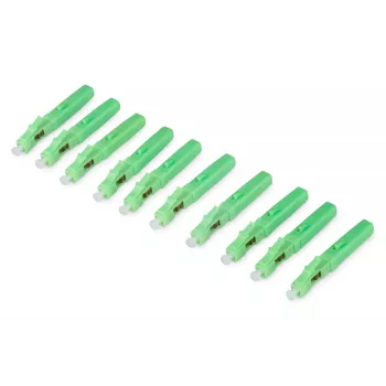 DIGITUS Conector rápido de fibra ótica LC/APC pack de 10