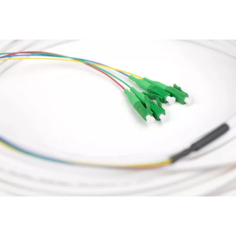 DIGITUS Cabo drop FTTH - monomodo 4 fibras LC/APC G.657.A2 50m