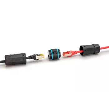 Cabo de rede Digitus DN-93905-OD RJ45 para RJ45 CAT 6A 1m preto