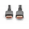 DIGITUS Cabo de ligação PREMIUM DisplayPort 2.1 - M/M 1m 16K UHD 80G caixa de alumínio