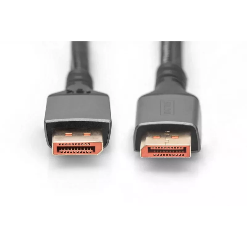 DIGITUS Cabo de ligação PREMIUM DisplayPort 2.1 - M/M 1m 16K UHD 80G caixa de alumínio