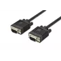 DIGITUS Cabo de ligação de monitor VGA, HD15 M/M, 5m 3Coax/7C, 2x ferrite preto