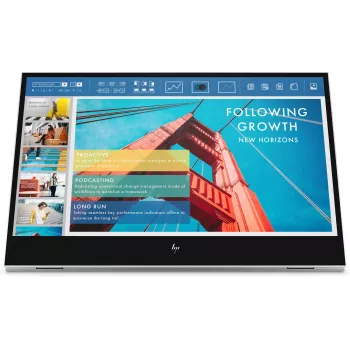 HP E-Series E14 G4 Monitor portátil, 35,6 cm (14 polegadas), 1920 x 1080 píxeis, Full HD, LCD, 5 ms, prateado