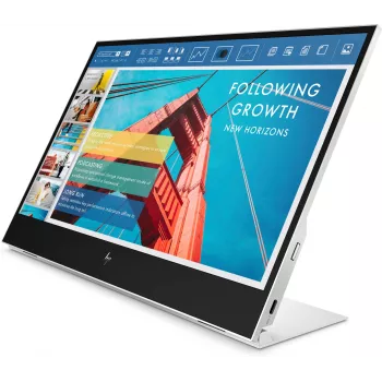 HP E-Series E14 G4 Monitor portátil, 35,6 cm (14 polegadas), 1920 x 1080 píxeis, Full HD, LCD, 5 ms, prateado