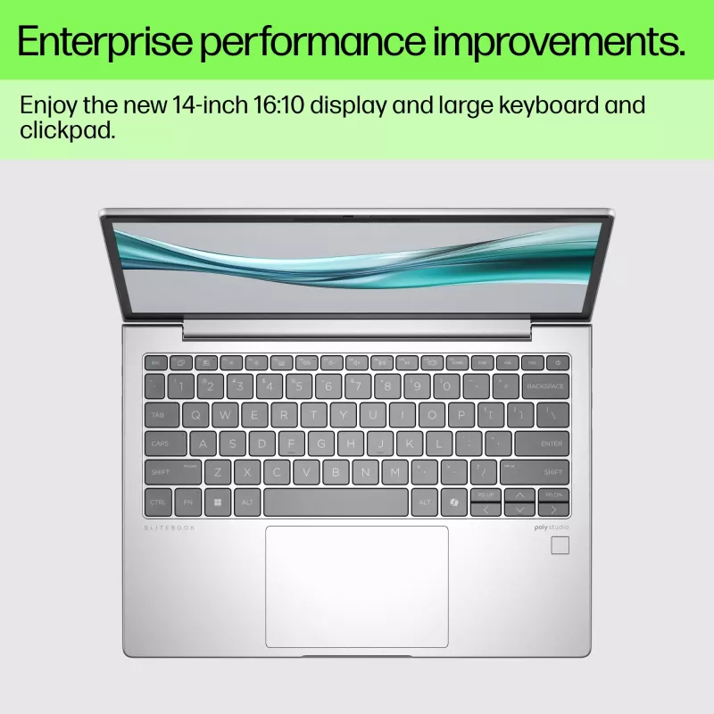 HP EliteBook G11 Intel Core Ultra 7 155U Portátil 33,8 cm (13,3 polegadas) WUXGA 16 GB DDR5-SDRAM 512 GB SSD Wi-Fi 6E (802.11ax) Windows 11 Pro AI PC prateado