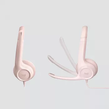 Headset LOGITECH - H390 - USB-A - rosa