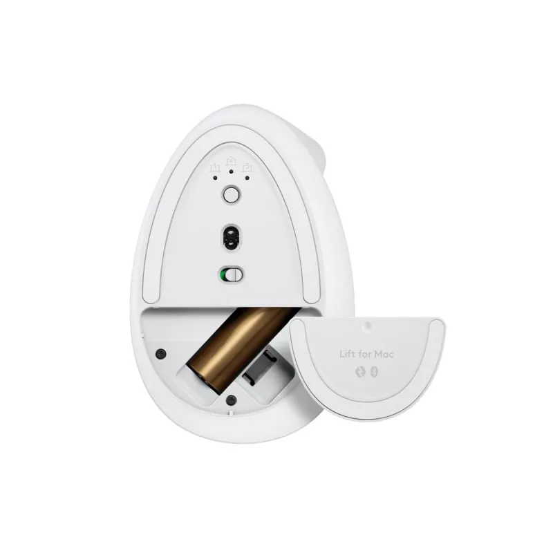 Rato ergonómico vertical LOGITECH Lift para Mac - branco sujo/cinzento pálido - EMEA