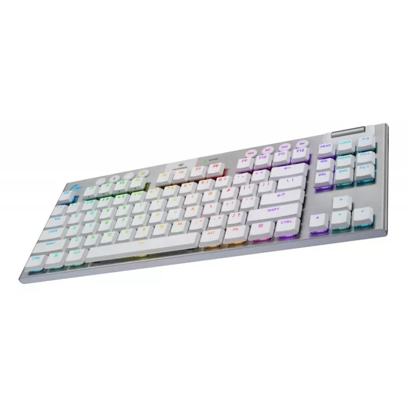 LOGITECH G915 X Lightspeed TKL Teclado gaming sem fios Low-Profile branco Tactile - Qwertz alemão