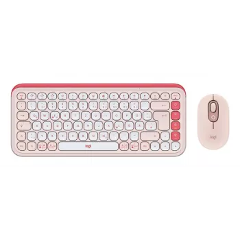 LOGITECH Wireless Combo - Pop Icon - rosa e branco sujo Qwertz alemão