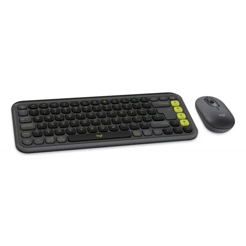 LOGITECH Wireless Combo - Pop Icon - grafite e verde Qwerty italiano