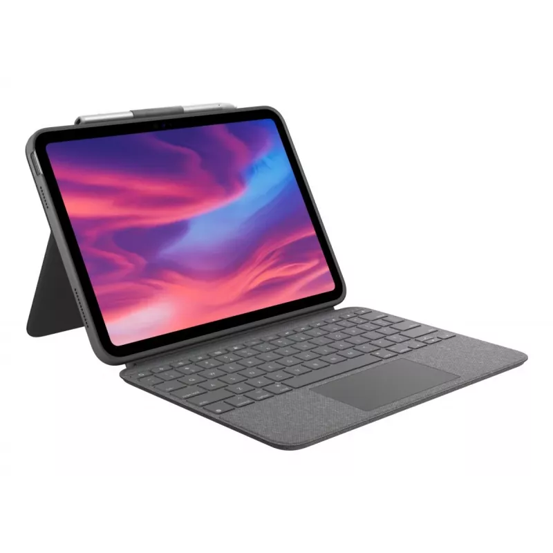 LOGITECH Combo Touch para iPad (10.ª geração) - cinzento Oxford - Qwertz suíço