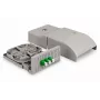 DIGITUS unidade de distribuição doméstica FTTH. 3x LC/APC Duplex OS2. IP54. Pronto para fusão