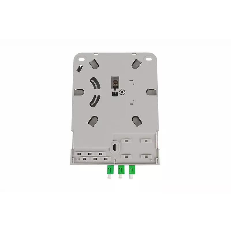 DIGITUS unidade de distribuição doméstica FTTH. 3x LC/APC Duplex OS2. IP54. Pronto para fusão