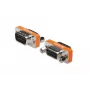 DIGITUS adaptador null modem, caixa metálica D-Sub9, M/F, com parafusos sextavados