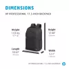 Mochila HP Professional 17,3 polegadas, Mochila, 740 g